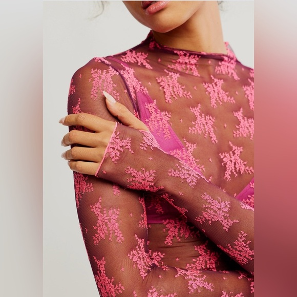 FP Intimately Two tone lady lux layering top - NWOT zinfandel combo - Picture 4 of 5